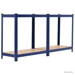 Étagère Charge Lourde De Rangement Bleu 80 X 40 X 160 Cm Acier Et MDF 02_0000705 11 Étagère Charge Lourde De Rangement Bleu 80 X 40 X 160 Cm Acier Et MDF 02_0000705 -Des outils pour votre vie. 00004 Etagere charge lourde de rangement bleu 80 x 40 x 160 cm acier et MDF 02 0000705