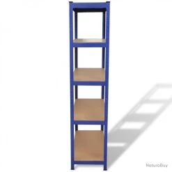 Étagère De Rangement 2 Pcs Bleu 270565 -Des outils pour votre vie. 00004 Etagere de rangement 2 pcs Bleu