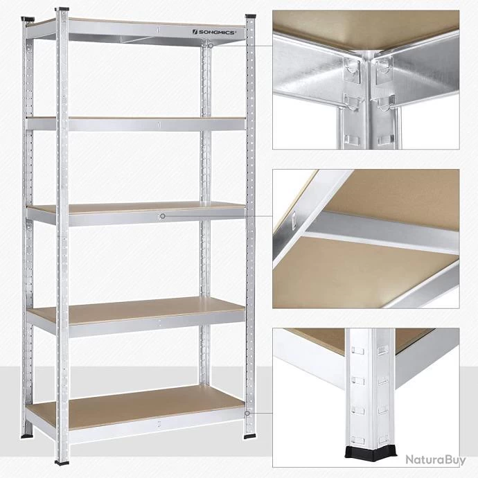 Étagère De Rangement Spéciale Charges Lourdes 180 X 90 X 40 Cm Charge Maximale : 875 Kg étagère Pou 4 Étagère De Rangement Spéciale Charges Lourdes 180 X 90 X 40 Cm Charge Maximale : 875 Kg étagère Pou – Image 4