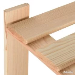 Étagère De Stockage 3 Niveaux 80x28,5x90 Cm Bois De Pin Massif 327321 -Des outils pour votre vie. 00004 Etagere de stockage 3 niveaux 80x28 5x90 cm Bois de pin massif 327321