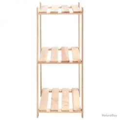 Étagères De Rangement à 3 Niveaux 2 Pcs 60x38x90 Cm Pin 150 Kg 3051121 -Des outils pour votre vie. 00004 Etageres de rangement a 3 niveaux 2 pcs 60x38x90 cm Pin 150 kg