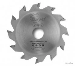 Lame Carbure à Rainer D.150x4,0 Al.50 12z Plate / Bois Leman