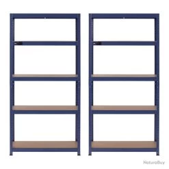 Lot De 2 étagères Charge Lourde étagère Métallique étagère D'atelier 90 X 40 X 180 Cm Supporte 5 X 9 Lot De 2 étagères Charge Lourde étagère Métallique étagère D'atelier 90 X 40 X 180 Cm Supporte 5 X -Des outils pour votre vie. 00004 Lot de 2 etageres charge lourde etagere metallique etagere d atelier 90 x 40 x 180 cm supporte 5 x