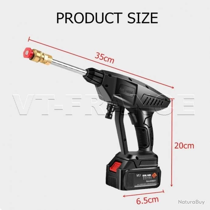 Makita Pistolet Haute Pression Sans Fil 30/60 Bars, Modele: Kit 1 4 Makita Pistolet Haute Pression Sans Fil 30/60 Bars, Modele: Kit 1 – Image 4