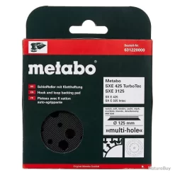 Plateau De Ponçage 125 Mm Tendre Perforé Pour SXE 325 Intec Metabo -Des outils pour votre vie. 00004 Plateau de poncage 125 mm tendre perfore pour SXE 325 Intec Metabo