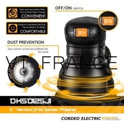 Ponceuse Orbitale PRO 350W, Modele: SD125J1 -Des outils pour votre vie. 00004 Ponceuse Orbitale PRO 350W Modele SD125J1