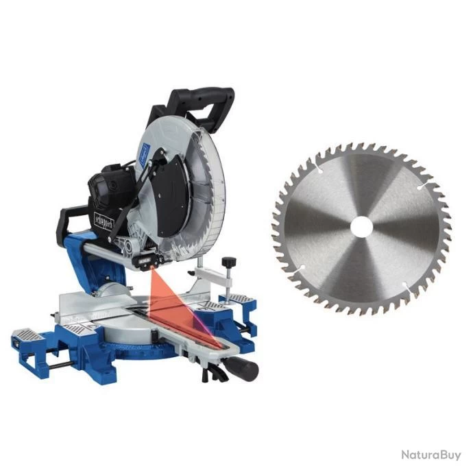 Scie à Onglet Radiale 305 Mm 2000 W Double Inclinaison HM140L Scheppach 2 Scie à Onglet Radiale 305 Mm 2000 W Double Inclinaison HM140L Scheppach – Image 2