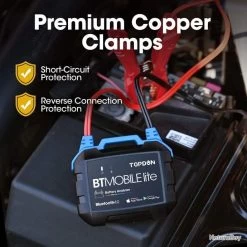 Testeur De Batterie Bluetooth Voiture 12 V Sans Fil 100-2000 CCA Pour Voiture, Moto Et ATV -Des outils pour votre vie. 00004 Testeur de batterie Bluetooth voiture 12 V sans fil 100 2000 CCA Pour voiture moto et ATV