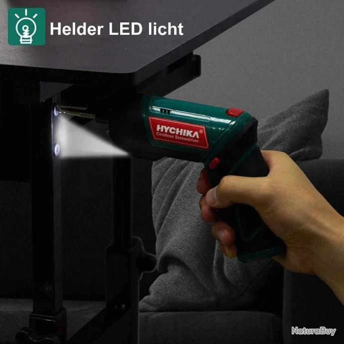 Visseuse Devisseuse Sans Fil 6Nm 2000mAh 3.6V LampeLED 20 Accessoires Mandrin Magnétique Chargeur 4 Visseuse Devisseuse Sans Fil 6Nm 2000mAh 3.6V LampeLED 20 Accessoires Mandrin Magnétique Chargeur – Image 4