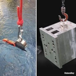 Aimant De Pêche Néodyme Puissant Double Faces Combiné 770KG Avec 20m Corde Gants Grappin Mousqueton -Des outils pour votre vie. 00005 Aimant de Peche Neodyme Puissant Double Faces Combine 770KG avec 20m Corde Gants Grappin Mousqueton