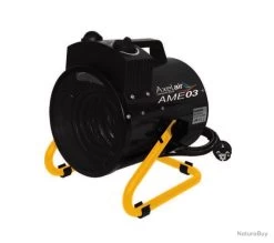 Chauffage Atelier Mobile 3000 W Débit 354 M3/h Surface Traitée 30 M2 Ventilateur Hélicoïde MobilPro