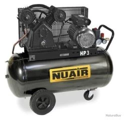 Compresseur à Air Bi-cylindre En V 3CV 2,2kW 230V Monophasé 200L Lubrifié VCF/200CM3 Nuair