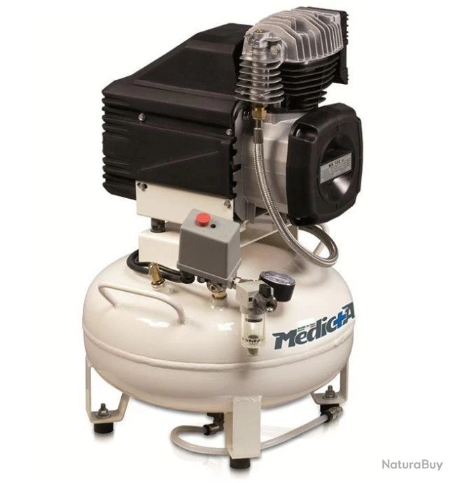 Compresseur Pour Dentiste Et Laboratoire 1,5HP 1,1kW 24L MED.160-24F-1.5M Nuair 1 Compresseur Pour Dentiste Et Laboratoire 1,5HP 1,1kW 24L MED.160-24F-1.5M Nuair
