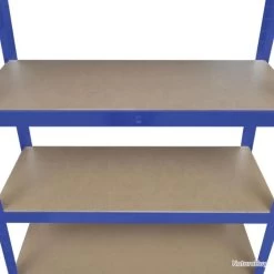Étagère De Rangement Charge Lourde Robuste Atelier Garage Outils 180 Cm Acier MDF Bleu 02_0000690 -Des outils pour votre vie. 00005 Etagere de rangement charge lourde robuste atelier garage outils 180 cm acier MDF bleu 02 0000690