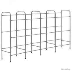 Étagère De Rangement Pour 12 Caisses Argenté 190x33x116cm Acier 285215 -Des outils pour votre vie. 00005 Etagere de rangement pour 12 caisses Argente 190x33x116cm Acier 285215