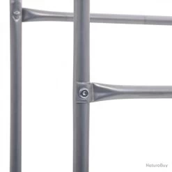 Étagère De Rangement Pour 3 Caisses Argenté 50x33x116 Cm Acier 285212 -Des outils pour votre vie. 00005 Etagere de rangement pour 3 caisses Argente 50x33x116 cm Acier