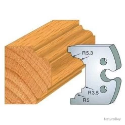 Jeu De 2 Fers Profilés Acier Ht.50 Mm N°204 Leman