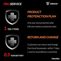 Ponceuse Orbitale PRO 900W 180mm, Modele: DKWP180CDLD 9 Ponceuse Orbitale PRO 900W 180mm, Modele: DKWP180CDLD -Des outils pour votre vie. 00005 Ponceuse Orbitale PRO 900W 180mm Modele DKWP180CDLD