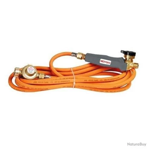 Set Pour Couvreur Avec Détendeur 2 Bar + Tuyau 4,75 M + Manche à Robinet 3/8 Gauche Tournant Guilber 1 Set Pour Couvreur Avec Détendeur 2 Bar + Tuyau 4,75 M + Manche à Robinet 3/8 Gauche Tournant Guilber