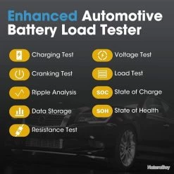 Testeur De Batterie Bluetooth Voiture 12 V Sans Fil 100-2000 CCA Pour Voiture, Moto Et ATV -Des outils pour votre vie. 00005 Testeur de batterie Bluetooth voiture 12 V sans fil 100 2000 CCA Pour voiture moto et ATV