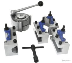 Jeu De 5 Pcs Tourelle Porte-outils à Changement Rapide à 40 Positions Pour Tour à Métaux Avec Un Di