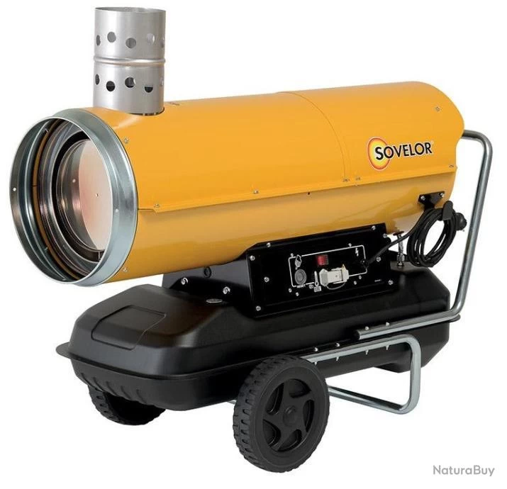 Chauffage Air Pulsé Mobile Au Fuel à Combustion Indirecte (avec Cheminée) 34 KW 2150 M3/h 230V HPV35 1 Chauffage Air Pulsé Mobile Au Fuel à Combustion Indirecte (avec Cheminée) 34 KW 2150 M3/h 230V HPV35