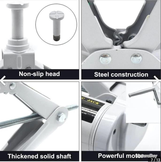 Cric Électrique à Ciseaux, DC 12 V 3 Tonnes 6 Cric Électrique à Ciseaux, DC 12 V 3 Tonnes – Image 6