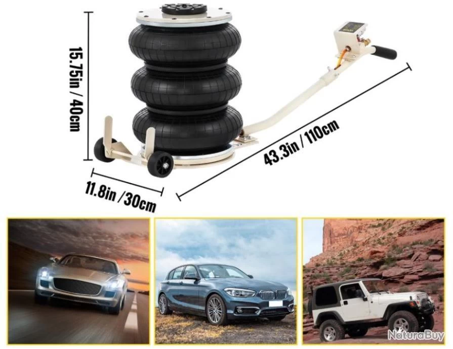 Cric Pneumatique Gonflable 5 Tonnes .....livraison Offerte 6 Cric Pneumatique Gonflable 5 Tonnes .....livraison Offerte – Image 6