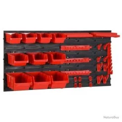 Ensemble D'étagères D'atelier 35 Pcs Rouge Et Noir 77x39 Cm PP 11 Ensemble D'étagères D'atelier 35 Pcs Rouge Et Noir 77x39 Cm PP -Des outils pour votre vie. 00006 Ensemble d etageres d atelier 35 pcs Rouge et noir 77x39 cm PP
