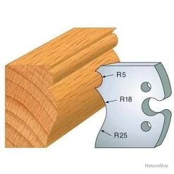 Jeu De 2 Fers Profilés Acier Ht.50 Mm N°222 Leman