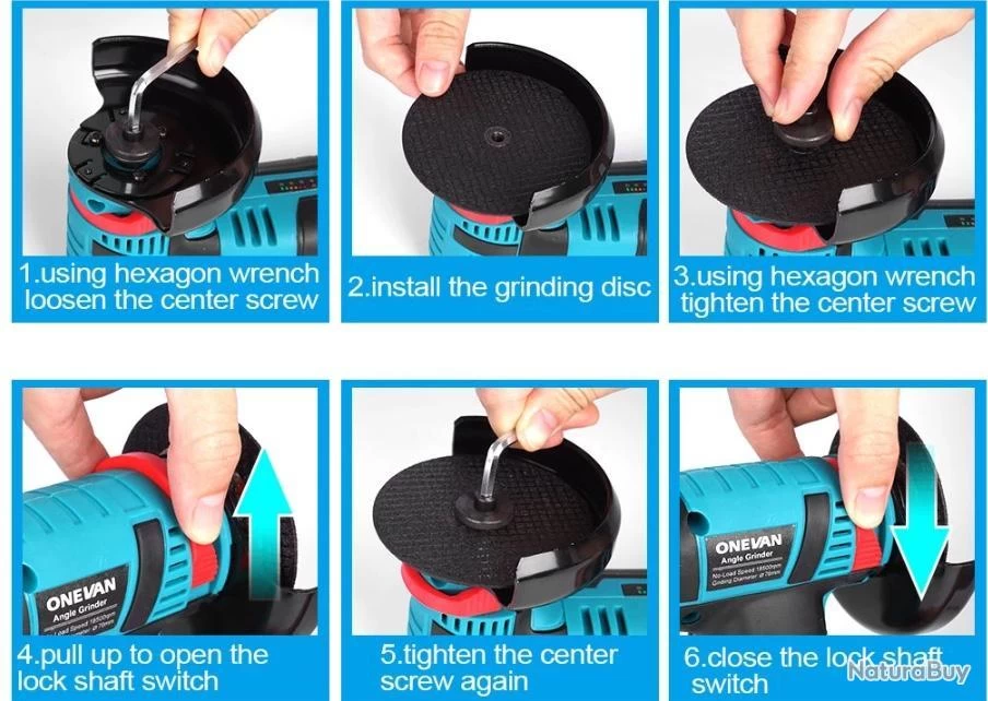 Mini MEULEUSE D'Angle Sans Fil 12V 500 W, Avec Batterie Au Lithium 6 Mini MEULEUSE D'Angle Sans Fil 12V 500 W, Avec Batterie Au Lithium – Image 6