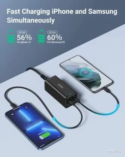 Multiple Chargeur 100W 2 Port USB-C PD 3.0 PPS Et 2-Port USB QC 3.0 Câble 1.5m -Des outils pour votre vie. 00006 Multiple Chargeur 100W 2 Port USB C PD 3.0 PPS et 2 Port USB QC 3.0 Cable 1.5m