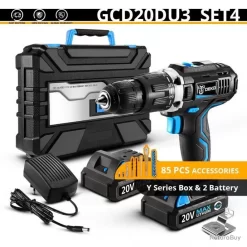 Perceuse Visseuse Sans Fil A Percussion 20V Pro Li-Ion, Modele: SET 4