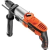 Black & Decker Perceuse à Percussion 850 W 62 Nm Mandrin Autoserrant 13 Mm à 2 Vitesses Avec Coffret KR8542K-QS Bla