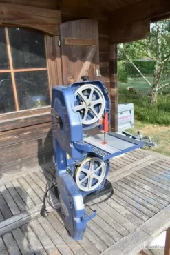 Scie à Ruban Bois Type PowerPlus Pow 106 - 350w -Des outils pour votre vie. 00006 Scie a ruban bois type PowerPlus Pow 106 350w