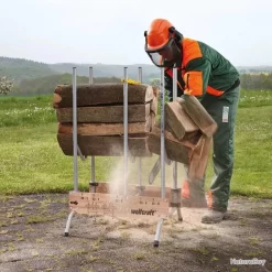Support De Scie à Bûches Pour Tronçonneuse 5121000 405155 -Des outils pour votre vie. 00006 Support de scie a buches pour tronconneuse 5121000