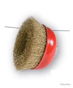 Brosse Coupe Alesage M14 D.125fil Ondule Acier Laitonne Sidamo