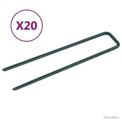 Clous Pour Gazon Artificiel 20 Pcs Forme De U Fer