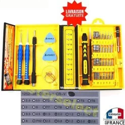 KIT DE DEMONTAGE REPARATION POUR TELEPHONE ECRAN VITRE PORTABLE VENTOUSE TOURNEVIS OUTILS