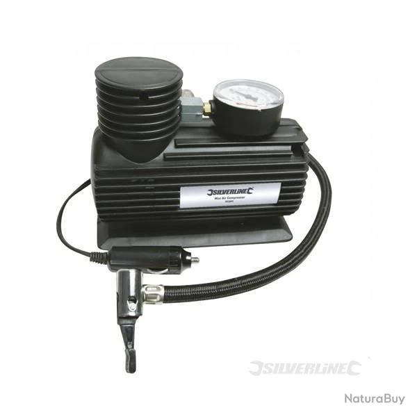 Mini Compresseur Pneumatique 50mm Dial. Silverline 1 Mini Compresseur Pneumatique 50mm Dial. Silverline