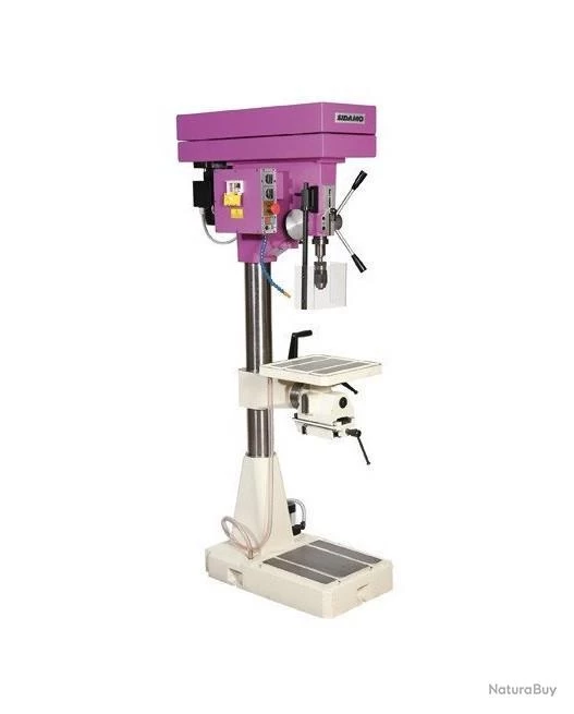 Perceuse A Colonne 1500w 400v Triphasé Perçage Maxi 32mm + Arrosage + Taraudage Spc 32 Te Vel T Sida