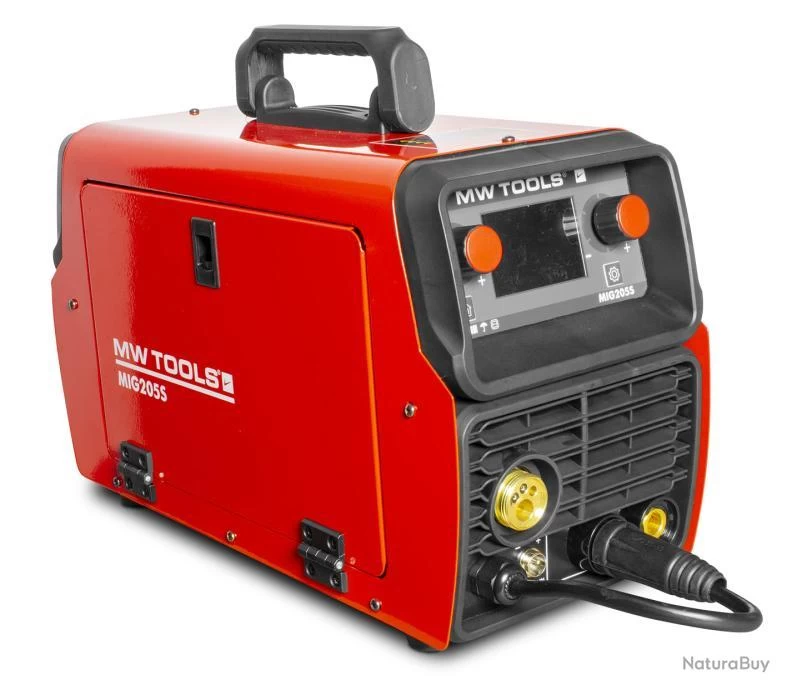 Poste à Souder Inverter MIG Synergie LCD 200 A + Accessoires MW-Tools MIG205S 2 Poste à Souder Inverter MIG Synergie LCD 200 A + Accessoires MW-Tools MIG205S – Image 2