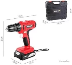 Visseuse Et Perceuse Sans Fil Batterie Au Lithium 21V 1.3Ah, Vitesse 1500rpm Chargeur InclusTD210L-1 -Des outils pour votre vie. 00007 Visseuse et Perceuse Sans Fil Batterie au Lithium 21V 1.3Ah Vitesse 1500rpm Chargeur InclusTD210L 1