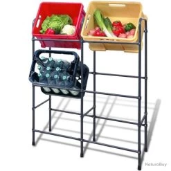 Tagère Pour 6 Caisses En Acier 240971 -Des outils pour votre vie. 00007 tagere pour 6 caisses en acier 240971