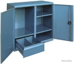 Armoiers 2 Portes La. 1000 Pr. 490 H. 1000mm Heco HE159B1BL -Des outils pour votre vie. 00008 Armoire Separateur Heco HE159B1BL