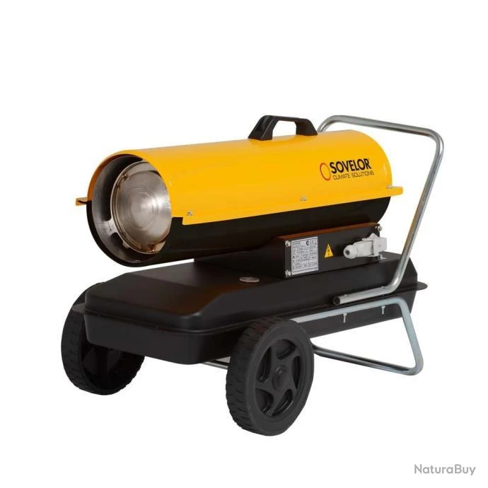 Chauffage Mobile Sur Roues Au Fuel 20kW B70R Sovelor 1 Chauffage Mobile Sur Roues Au Fuel 20kW B70R Sovelor