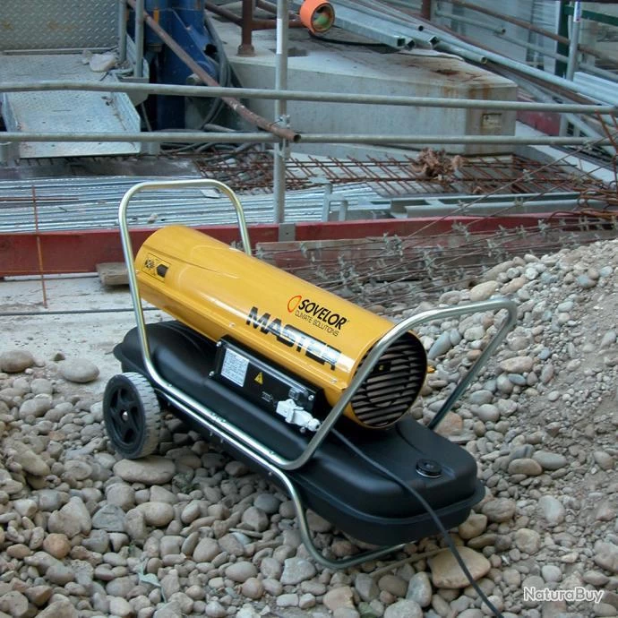 Chauffage Mobile Sur Roues Au Fuel 29kW Sans Cheminée B100CED2 Sovelor 2 Chauffage Mobile Sur Roues Au Fuel 29kW Sans Cheminée B100CED2 Sovelor – Image 2