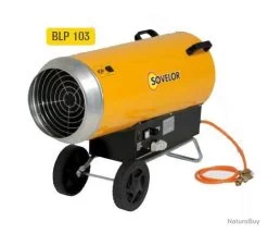 Chauffage Air Pulsé Mobile Gaz Propane à Combustion Directe Allumage Automatique 220W BLP103E Sovelo