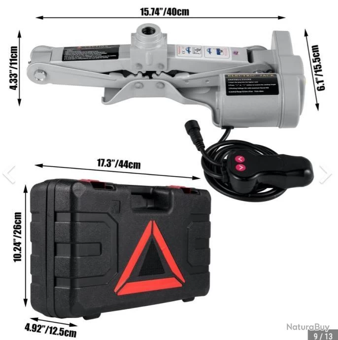 Cric Électrique à Ciseaux, DC 12 V 3 Tonnes 8 Cric Électrique à Ciseaux, DC 12 V 3 Tonnes – Image 8