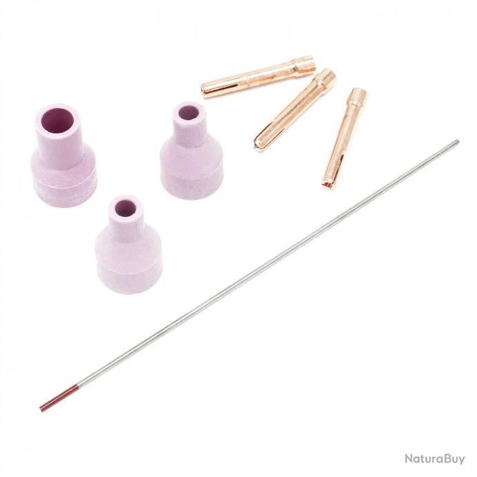 Jeu De 10 Accessoires De Soudage Pour Les Torches De Soudage TIG, Y Compris Les Buses De Gaz. 16_00 4 Jeu De 10 Accessoires De Soudage Pour Les Torches De Soudage TIG, Y Compris Les Buses De Gaz. 16_00 – Image 4